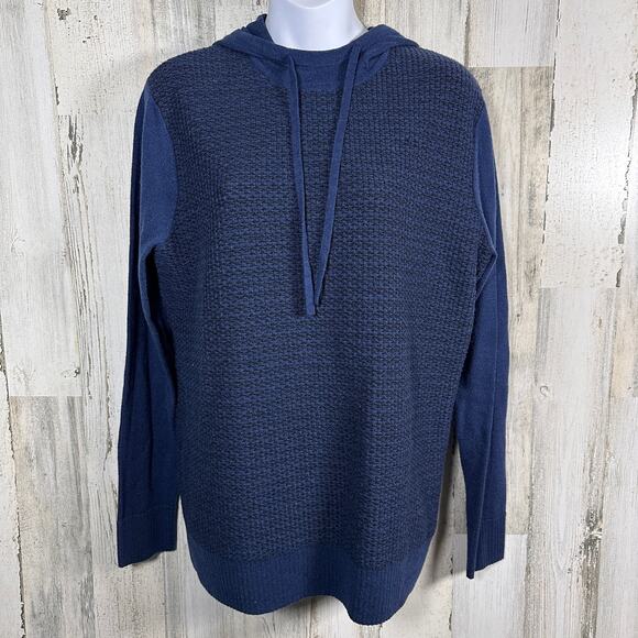 Smartwool Hoodie M | Navy Thermal Knit | Merino Wool Blend | MSRP $140 - Picture 1 of 7